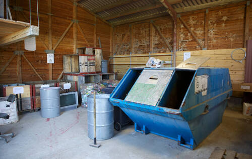 Déchetterie communale - benne Texaid