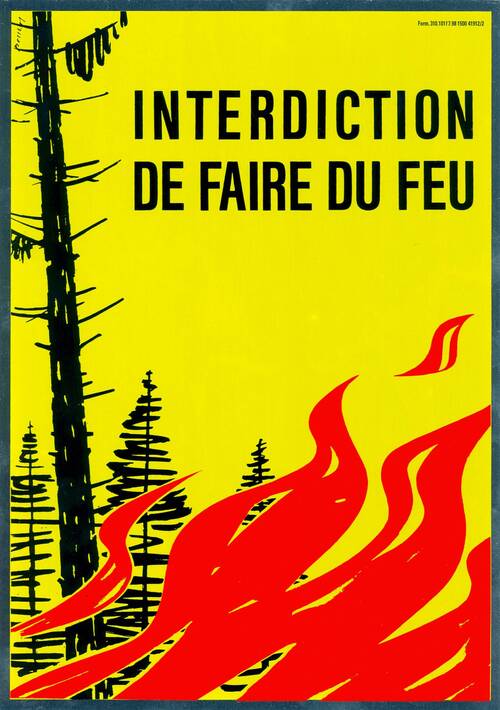 Interdiction de faire du feu